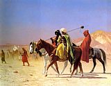 Crossing Canvas Paintings - Arabs Crossing the Desert